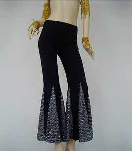 New Plaza Fish -Tail Yoga Dance Pants New Pine Exercise Pants Indian Oriental Dance Belly Dance Sexy Fish Tail Pants