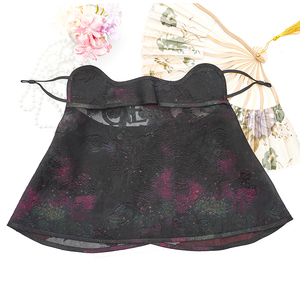 护眼角面纱【星空】剪花有透气孔护颈防晒面纱桑蚕丝骑行防尘防风