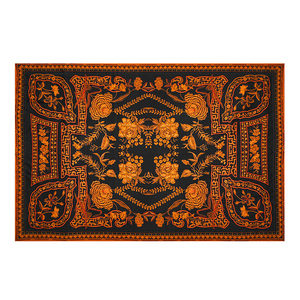 单面枕套【玉叶金花】42姆米香云纱桑蚕丝枕巾卧室高档真丝枕头