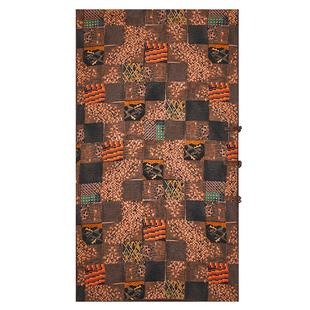 单层盘扣长巾【沉香福坛】50*180香云纱桑蚕丝丝巾气质高级感围巾