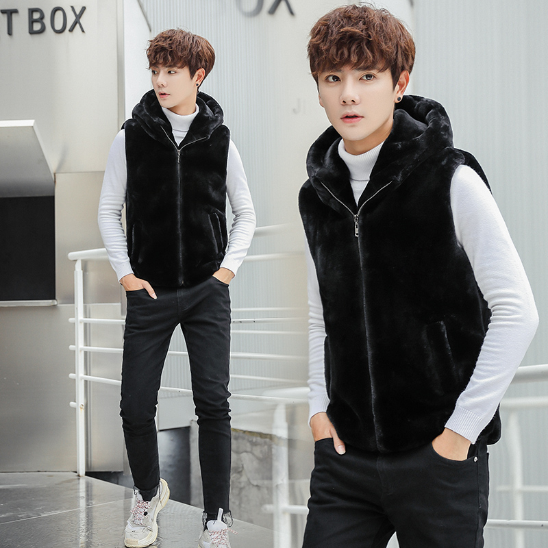 情侣马甲保暖时尚简单大方新款