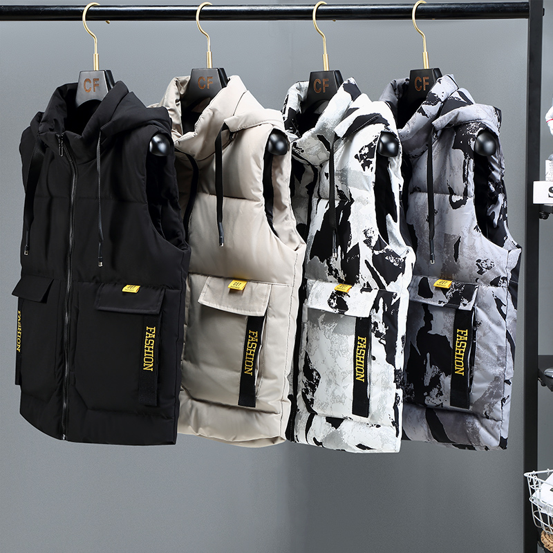 迷彩男士马甲保暖2023新款