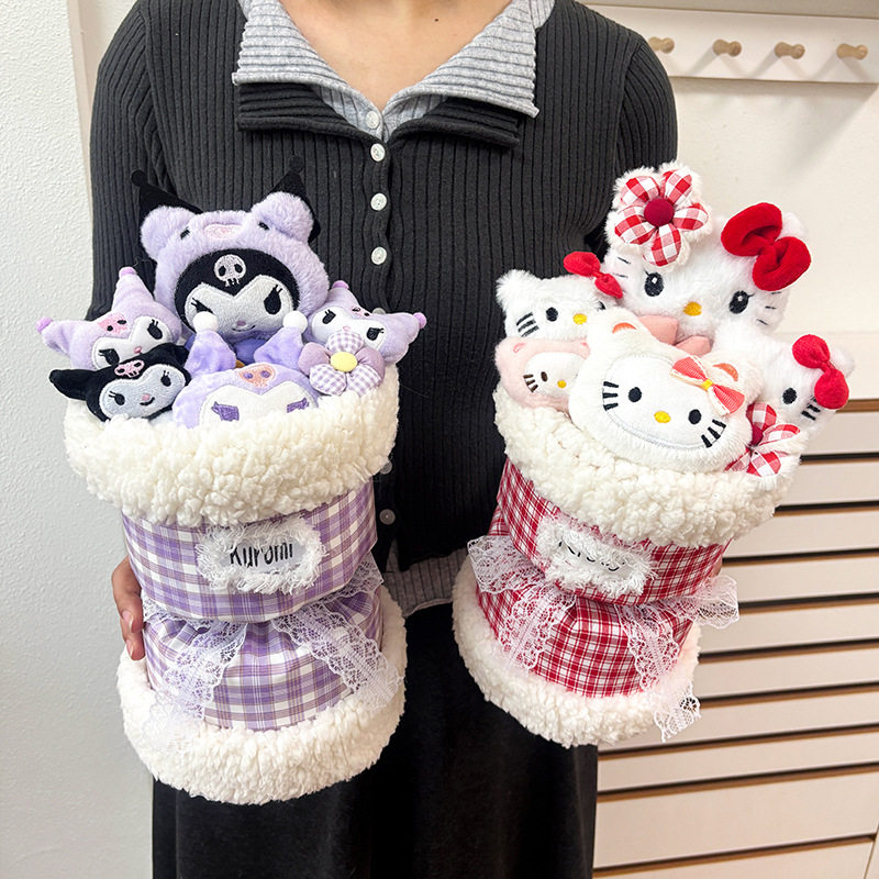 hellokitty凯蒂猫玩偶公仔花束生日礼物送女朋友女生教师节礼盒图片