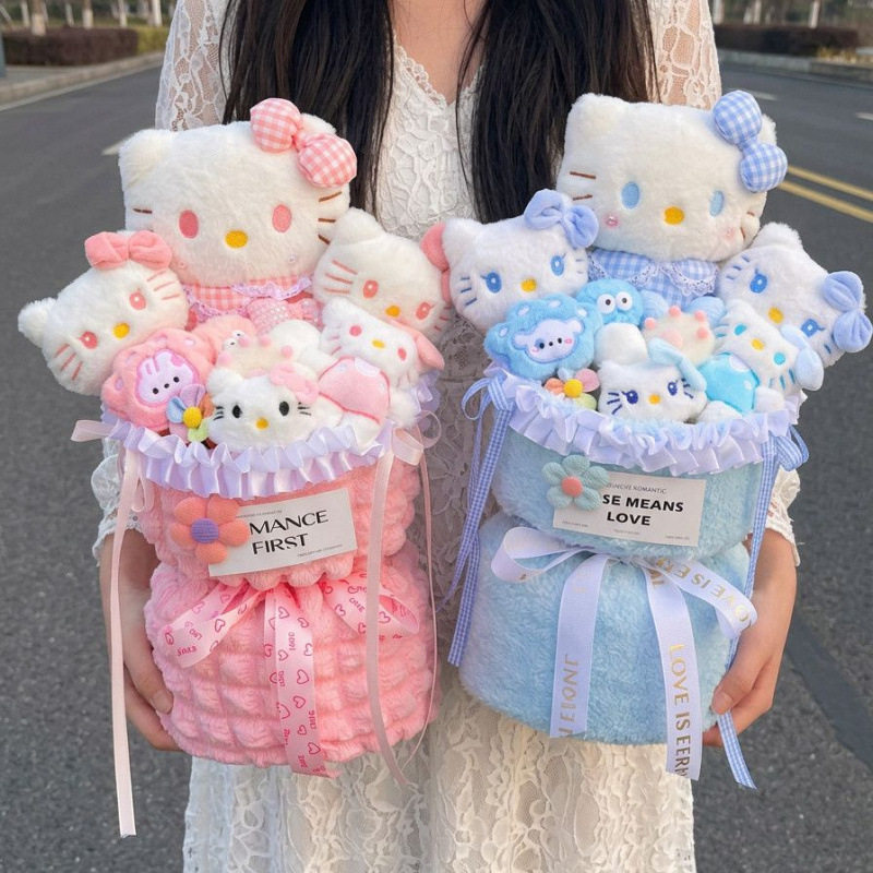 hellokitty玩偶公仔花束生日礼物送女生女朋友儿童老师教师节礼盒图片
