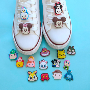 带鞋 饰配件 小可爱卡通运动鞋 上装 花鞋 扣鞋 鞋 白板鞋 球鞋 包邮 10个