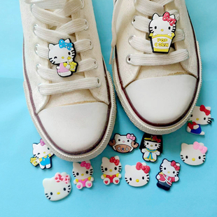 球鞋 白板鞋 花鞋 包邮 上 扣鞋 KITTY猫凯蒂猫运动鞋 带鞋 10个 鞋