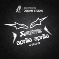 Aprilia white as shown set of 1