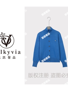 【Valkyvia/悠悠奢品】小银片&极简三角标秋冬针织衫开衫3988