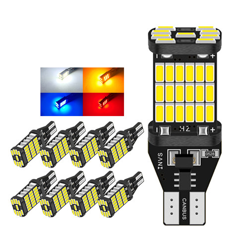 W16W汽车倒车led灯超亮流氓灯泡鹰眼辅助灯12v高位刹车后尾灯T15