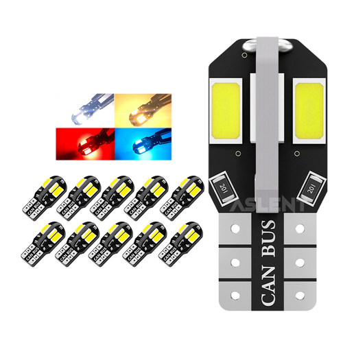 12V汽车牌照灯改装后车牌灯LED冰蓝T10前后排阅读灯辅助示宽灯泡