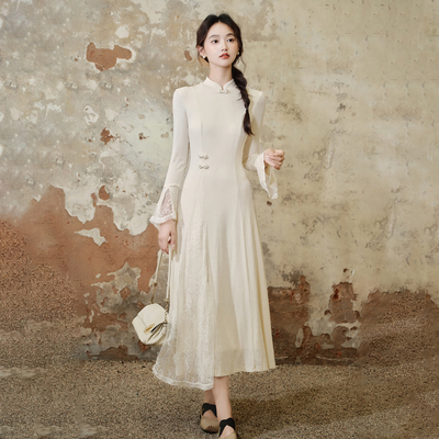 设计感显瘦气质针织连衣裙