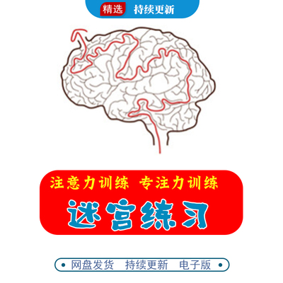 儿童专注力训练注意力专注培养迷宫游戏早教多动症训练方案电子版