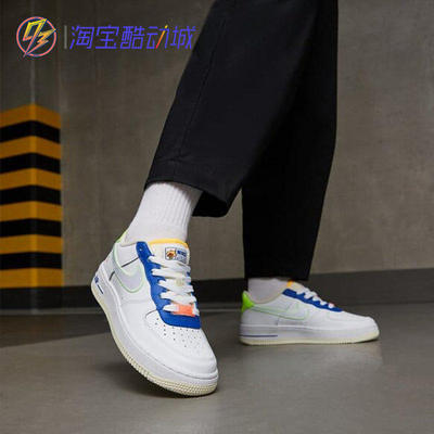 耐克Nike白金银双钩休闲板鞋