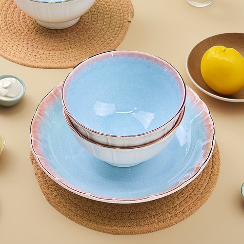 雅诚德陶瓷碗盘中式餐具家用饭碗