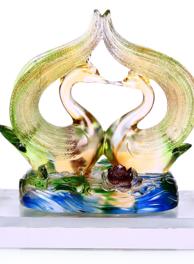 琉璃中式风家居客厅酒柜装饰品