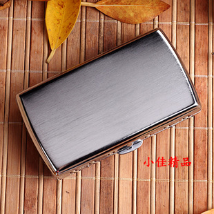 镀铬拉丝 双枪319 双枪烟盒 12支 金属个性 自动创意男士 铜质 正品