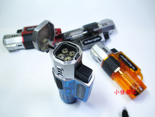 新款野营香道直冲打火机 强悍四头气焊打火机 香道香具打火机