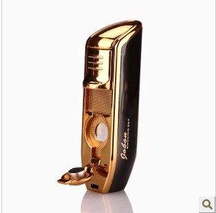 正品中邦直冲打火机 雪 茄刀三火直冲防风金属打火机 打孔器