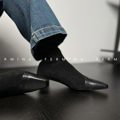 Fermina通勤短靴低跟女靴