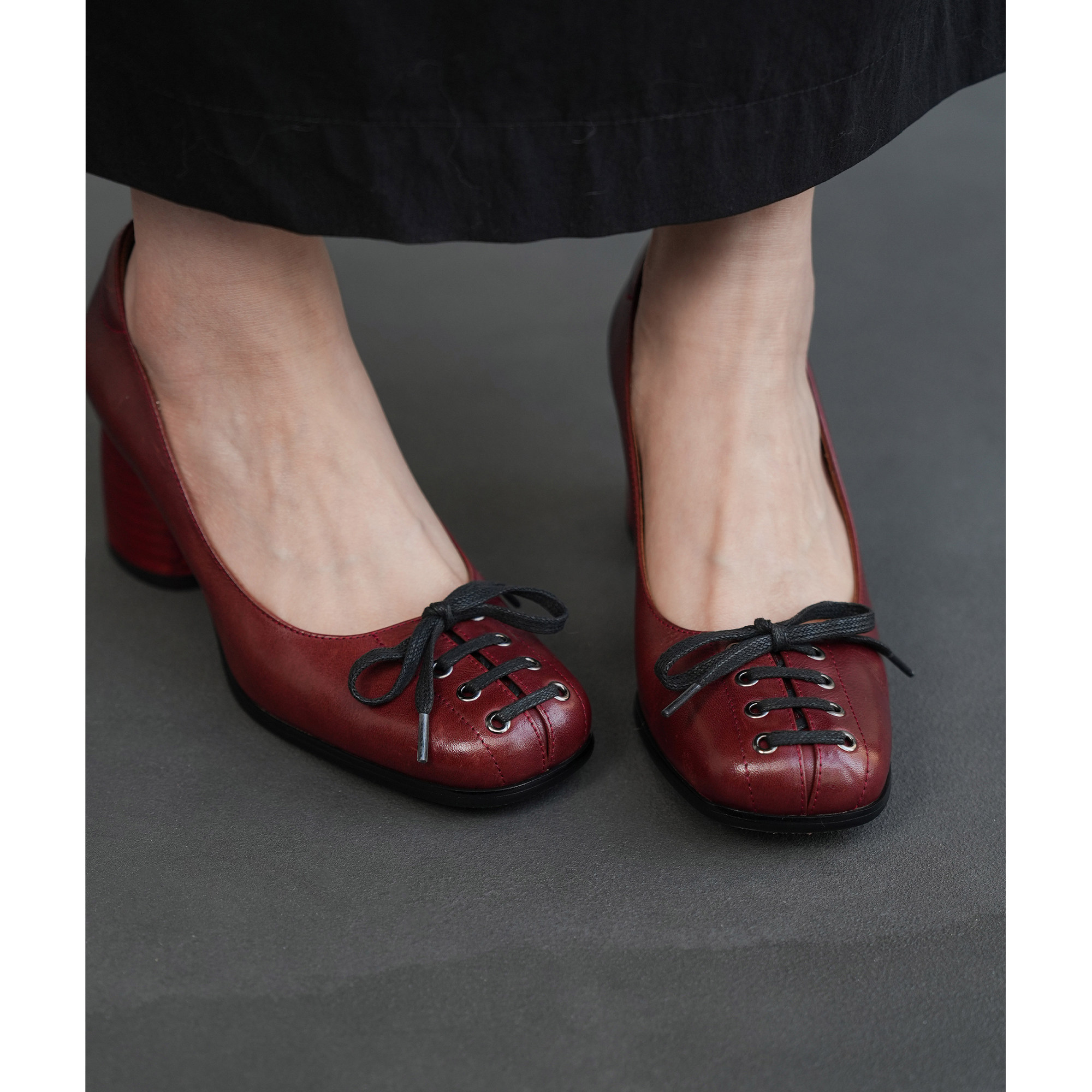 Fermina 方头浅口单鞋女粗跟高跟鞋真皮通勤女鞋春季新款中古女鞋,女鞋,浅口单鞋,淘宝优惠券,粉丝福利购,淘宝优惠卷