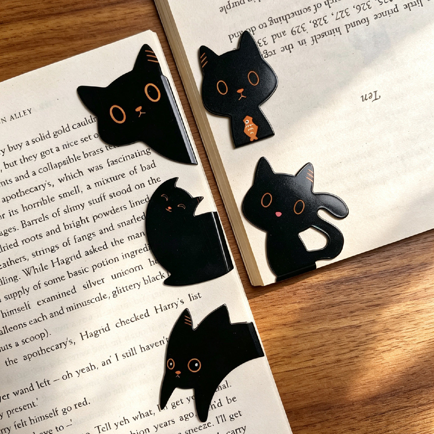 可爱小猫磁吸书签磁铁磁力磁性动物卡通书夹创意学生文具礼物图片