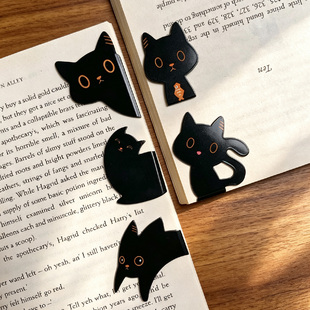 可爱小猫磁吸书签磁铁磁力磁性动物卡通书夹创意学生文具礼物