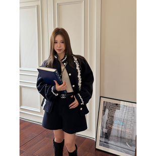 中世纪彼得潘 两件套装 小立领花边立体袖 靴裤 秋冬羊毛外套 Scout