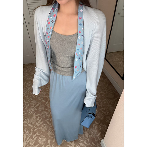 Scout 氧气感的活力 慵懒随性莱赛尔天丝坎肩蝙蝠袖开衫女夏季