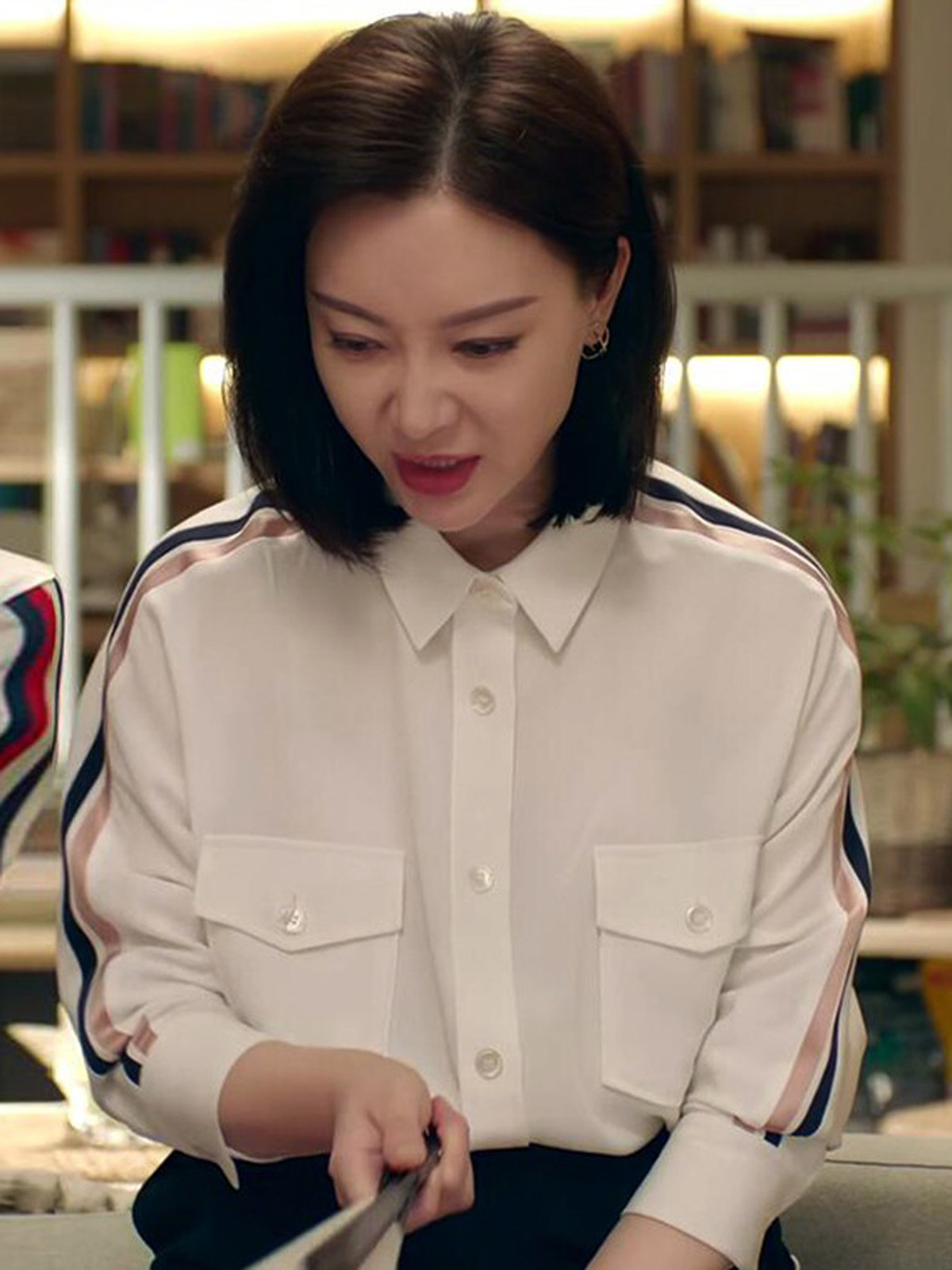 谁说我结不了婚陈数田蕾明星同款白色衬衫女雪纺宽松衬衣韩版上衣