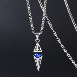 星之光芒高级感项链小众轻奢帅气男吊坠潮流嘻哈痞帅街边学生新款