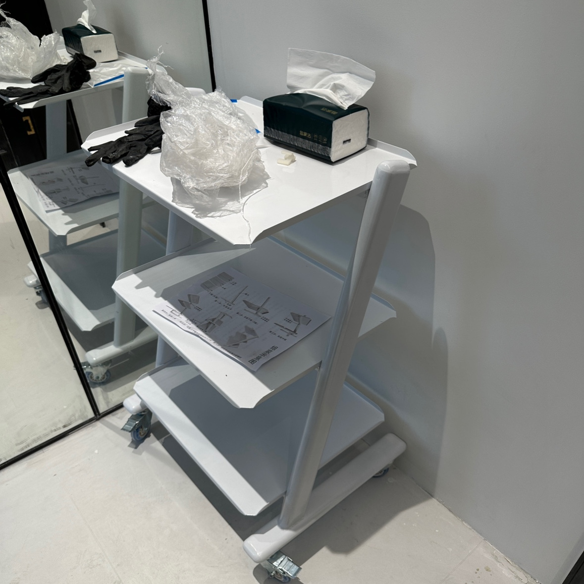 医用车牙科口腔医院全钢推车仪器车门诊美容器械治疗车处置工具车