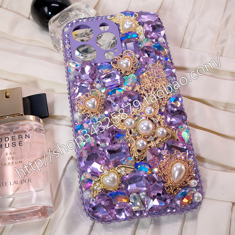 所有型号奢华宝石水晶粉紫