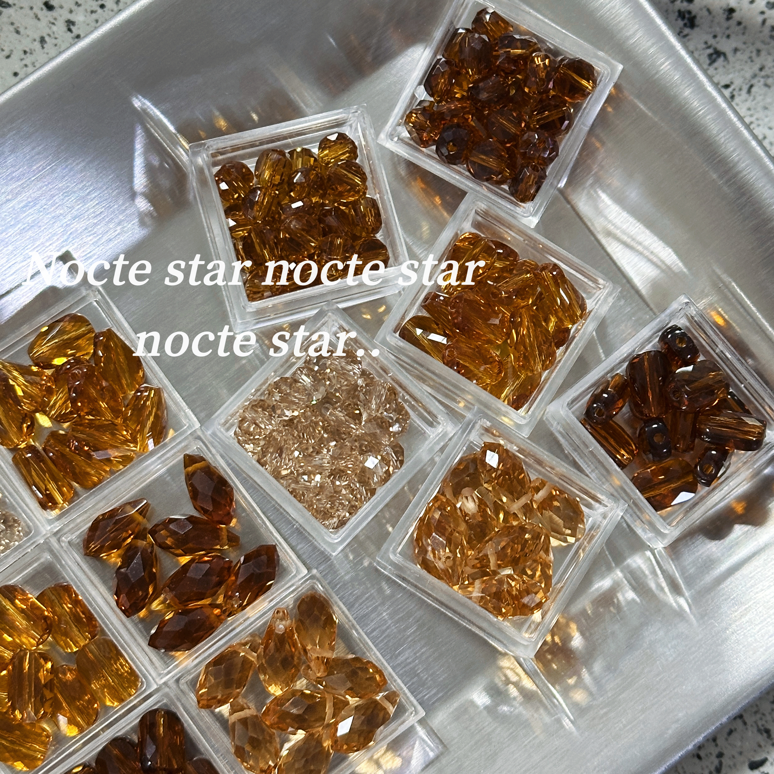 美拉德色系切面玻璃水晶珠 手工串珠手链项链手机链配饰散珠材料