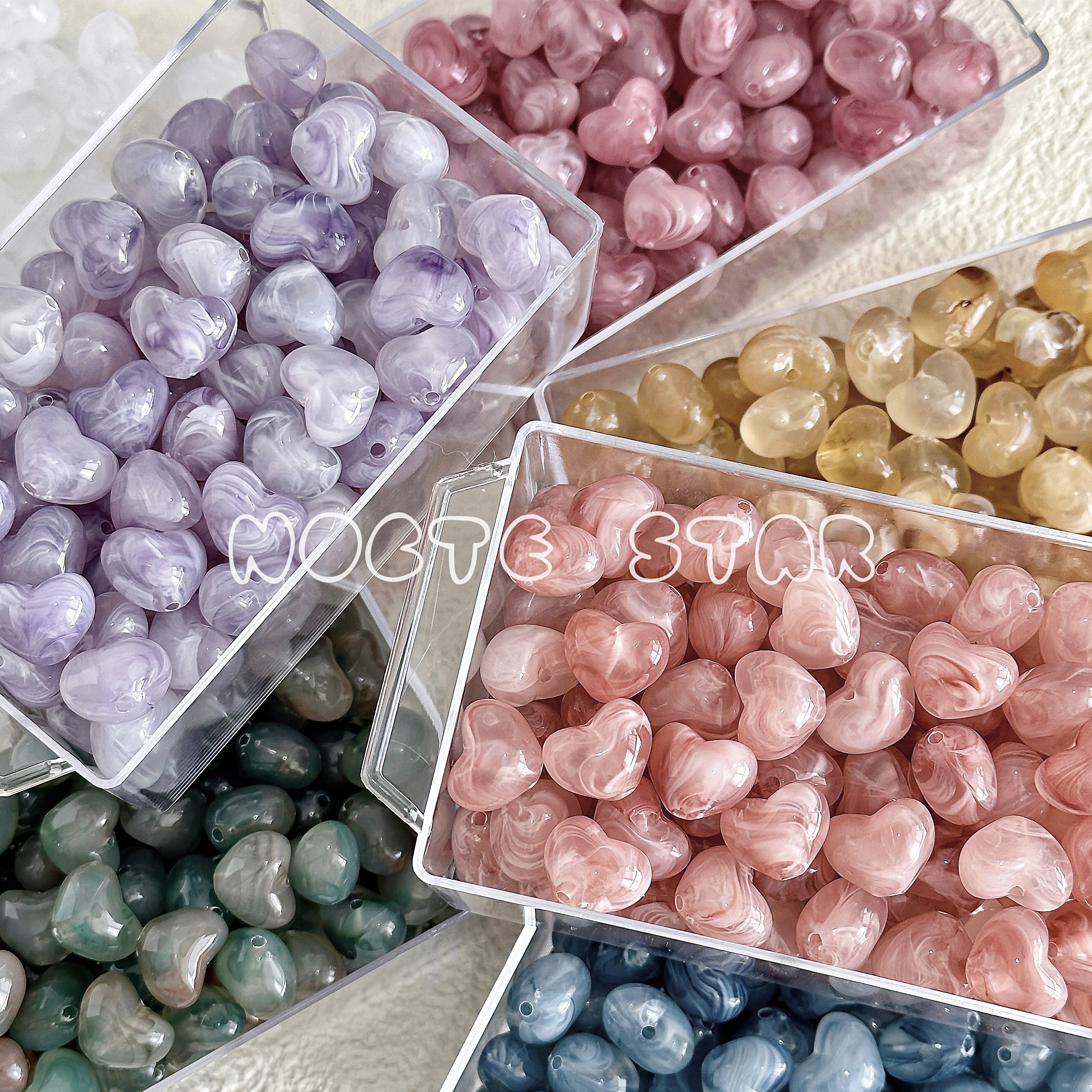 爱心串珠手工DIY珠子饰品配件