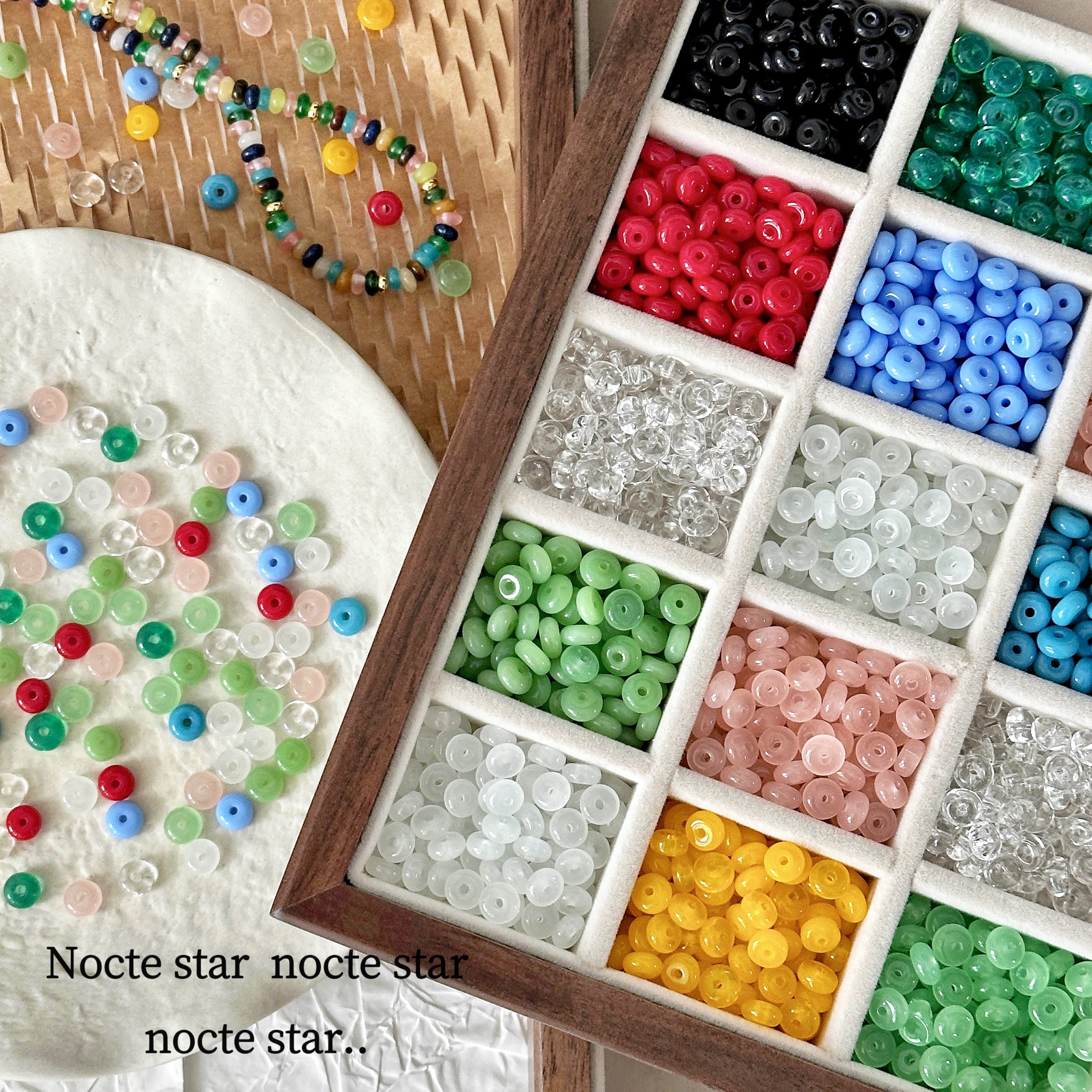 6mm不掉色本色算盘米珠手链手机链串珠diy手工配件材料散珠批发