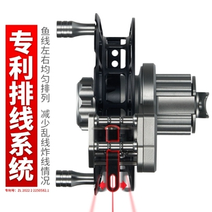 蚁王高端谷麦轮风火轮JQM99全金属前打轮手拨手刹轮鱼轮自动排线