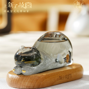 上新了故宫御猫天气瓶预报风暴瓶文创女朋友生日礼物小夜灯摆件