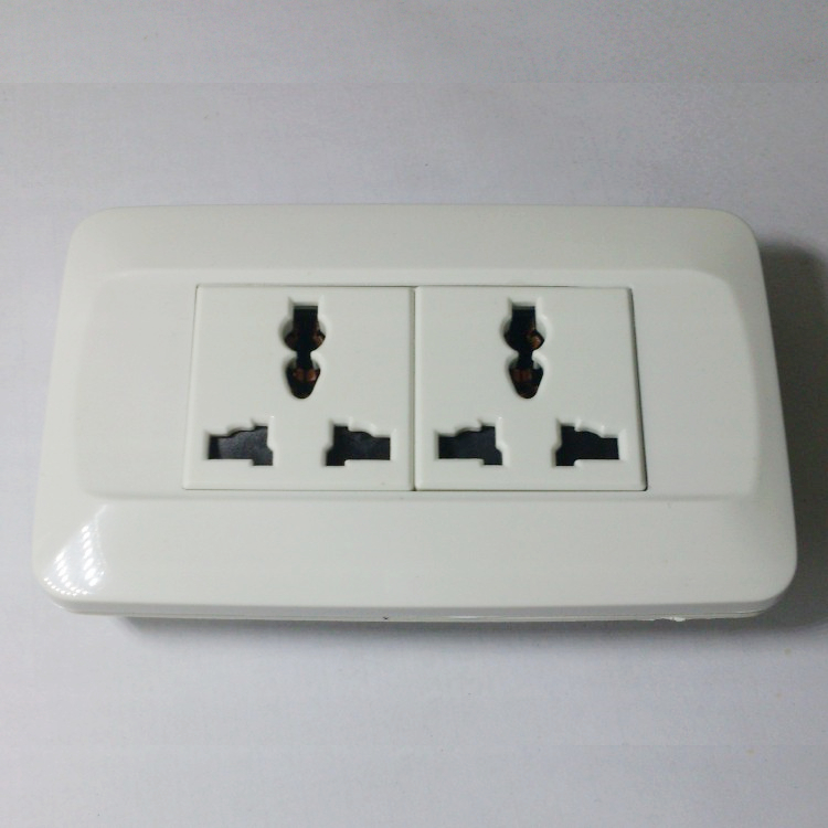 118型两位大板宽板插座面板