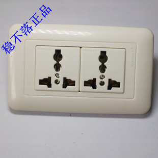 Wonpro稳不落WF-2.R4两位六孔118型75系列插座面板10A250V大板