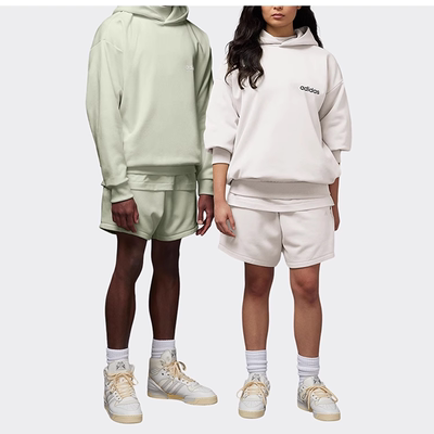 正品Adidas/阿迪达斯三叶草男女连帽加绒卫衣套头衫IA3439 IA3438