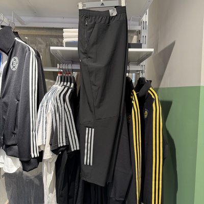 Adidas阿迪达斯男子25秋季新反光速干训练梭织透气运动长裤KE3839