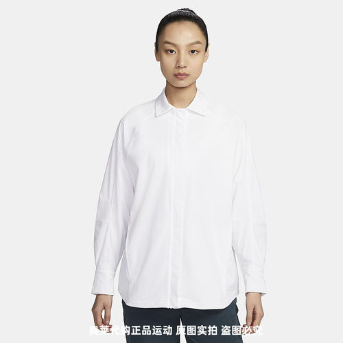 正品Nike/耐克女春季新款休闲梭织翻领外套直筒长裤FN2780 FQ2167