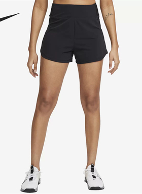 正品Nike耐克女款网球夏款运动裤开衩休闲轻便透气短裤DX6019-010