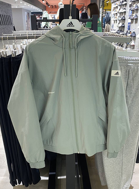 正品Adidas/阿迪达斯男子春秋款防风加绒保暖运动夹克外套IP4981