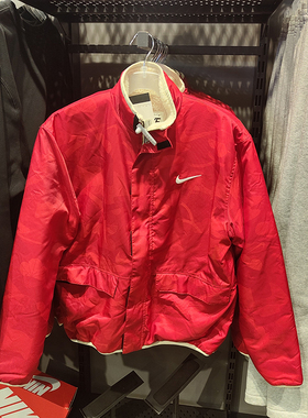 正品Nike/耐克男子双面穿仿羊羔绒休闲运动夹克外套 FD4057-126