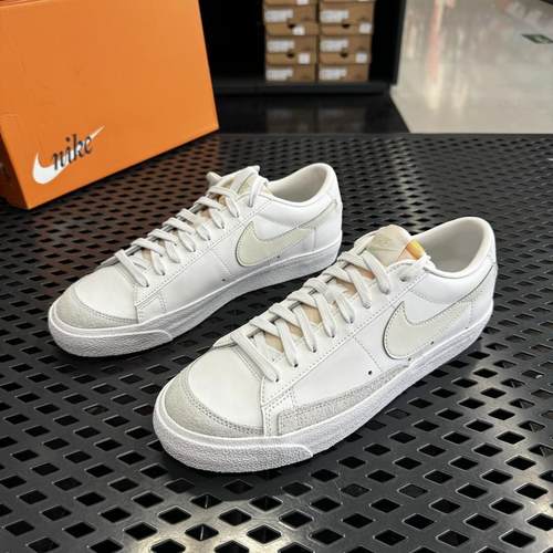 Nike耐克BLAZER低帮男开拓者复古运动鞋板鞋翻毛皮DA6364-110