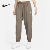 休闲宽松收口梭织长裤 耐克百搭女子高腰运动新款 FQ7008 Nike 正品