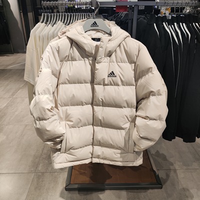 Adidas阿迪达斯羽绒服男冬季新款连帽面包服外套运动夹克HG4886