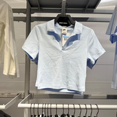 露脐短袖 运动休闲刺绣翻领POLO衫 T恤DV7885 新款 NIKE耐克女25夏季