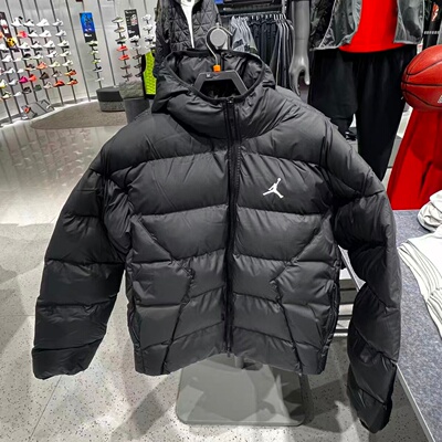 Nike耐克JORDAN25冬季新款男保暖防风加厚连帽棉服外套HV0533-010